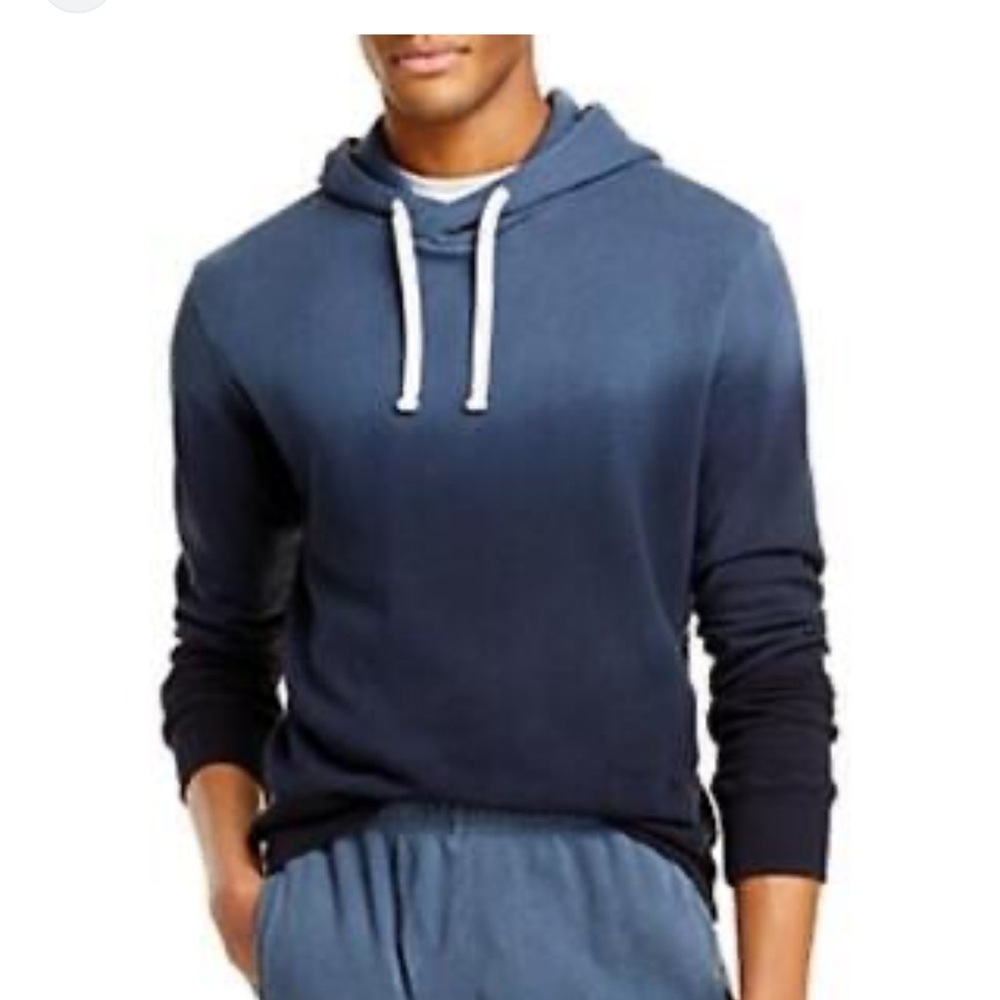 Monrow blue steel ombre mens hoodie sweatshirt M